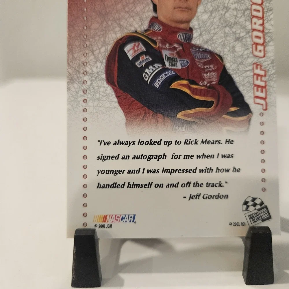 2001 Press Pass Trackside Jeff Gordon Mirror Image Nascar Racing#MI5
